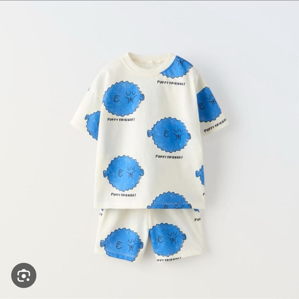 Zara Pufferfish Outfit Set